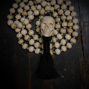 Skull Beads Necklace | Skull Bone Necklace | OSSUA et ACROMATA