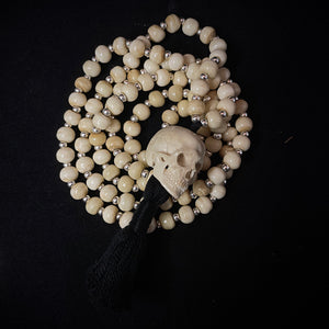 Skull Beads Necklace | Skull Bone Necklace | OSSUA et ACROMATA