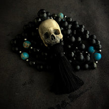 Load image into Gallery viewer, Skull Guru Bead Mala | Big Skull Mala Necklace | OSSUA et ACROMATA