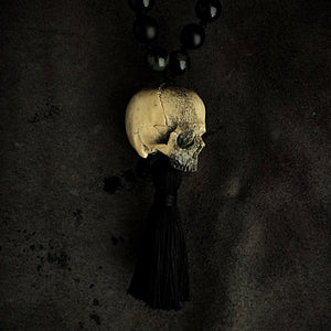 Skull Guru Bead Mala | Big Skull Mala Necklace | OSSUA et ACROMATA