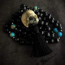 Load image into Gallery viewer, Skull Guru Bead Mala | Big Skull Mala Necklace | OSSUA et ACROMATA