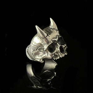 Skull Rings for Men | Azazel Demon Ring | OSSUA et ACROMATA