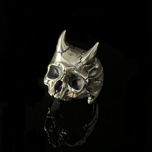 Skull Rings for Men | Azazel Demon Ring | OSSUA et ACROMATA