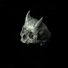 Load image into Gallery viewer, Skull Rings for Men | Azazel Demon Ring | OSSUA et ACROMATA