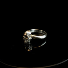 Load image into Gallery viewer, ossua-et-acroamata-jewelery-movie-props-trivia-gothic-goth-gothic-memento-mori-sterling-silver-925-full-skull-stacker-ring