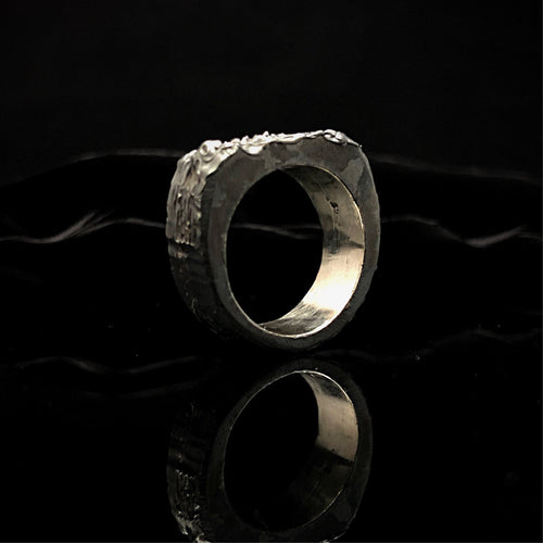 ossua-et-acroamata-jewelery-mythology-myth-gothic-goth-gothic-greek-memento-mori-ruby-sterling-silver-925-Hephaestus-Ring