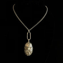 Load image into Gallery viewer, ossua-et-acroamata-jewelery-mythology-myth-gothic-goth-gothic-greek-memento-mori-ruby-sterling-silver-925-Prosopon-Necklace