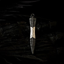 Load image into Gallery viewer, ossua-et-acroamata-jewelery-mythology-myth-gothic-goth-gothic-memento-mori-sterling-silver-925-Spear-of-Destiny-Necklace