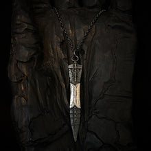 Load image into Gallery viewer, ossua-et-acroamata-jewelery-mythology-myth-gothic-goth-gothic-memento-mori-sterling-silver-925-Spear-of-Destiny-Necklace